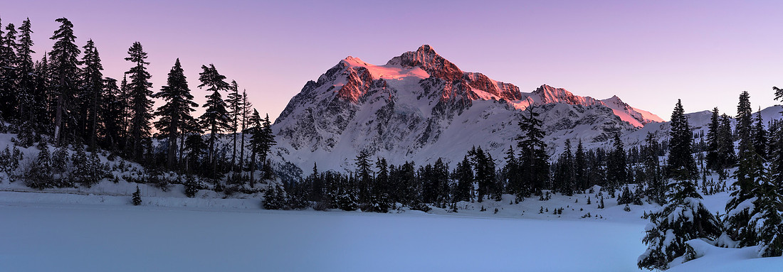 December Alpine Glow